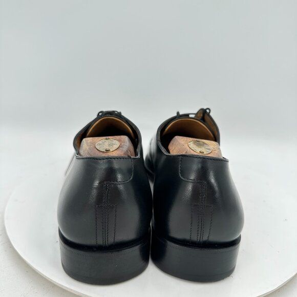 Salvatore Ferragamo Tramezza Italy Men Size 9.5 Black Leather Brogue Derby Shoes main image 7